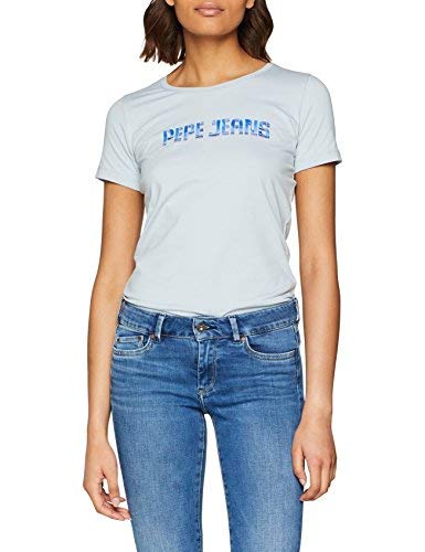 Pepe Jeans Grace, Maglia da Donna, Blu (Frost
