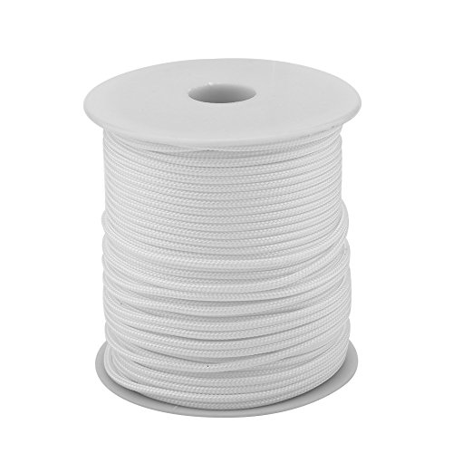 Xcello 50M Spool 2mm Dia Super Strong Durable Wear Resistance Speargun Reel Line for Fishing, Strapping, and More(White)