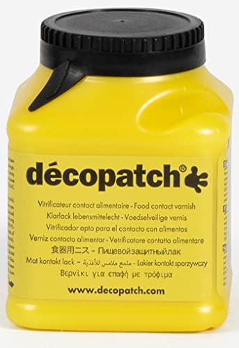 Décopatch VAAL180AC - Un pot de Vernis vitrificateur Contact alimentaire 180 ml, aspect satiné