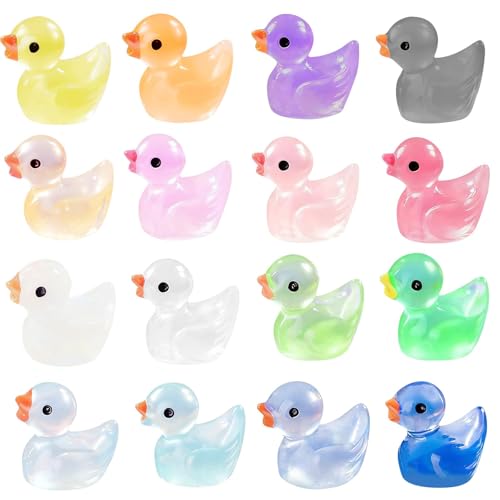 20 imanes pequeños decorativos de pato de resina