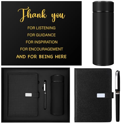 Coffret cadeau de Noël pour employés avec carnet et gobelet isotherme