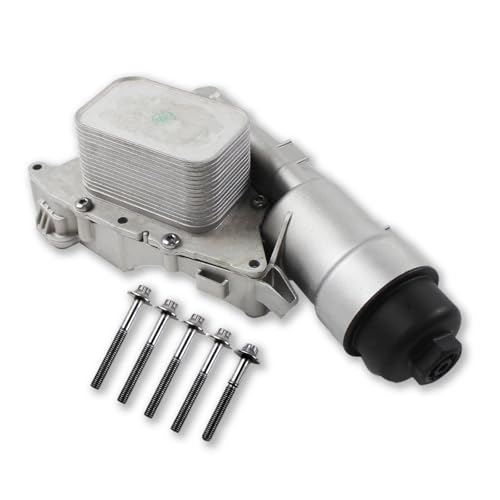 cycwer Aluminum Oil Cooler Filter Housing Assembly 11428585235 11-42-8-585-235 Fits for 2014-2019 Cooper i8 X1 X2 1.5L 2.0L Oil Cooler Filter Housing Assembly