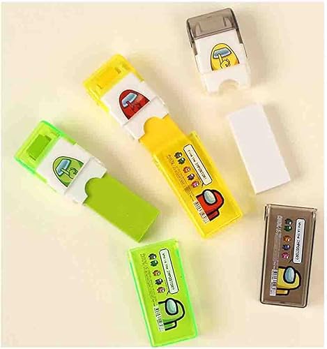 Miniatura 4 de Among Us Roller Eraser - Estuche para rodillo de afeitar para una fácil extracción de recogida, 1 unidad (amarillo)