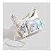 2025 New Y2k Fashion Tote Bag Kawaii Lolita Ita Bag Badge Display Bag with Two Transparent Display Windows (White)