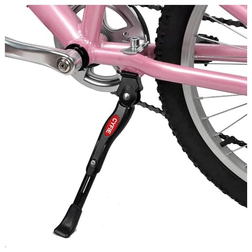Cyfie Bike Kickstand for 16 18 20 Inch Kids Bike Adjustable Center Mount Bicycle Kickstands Bike Stand for 16-20inch Mountain Bike/Road Bicycle/Adult Bike/Sports Bike