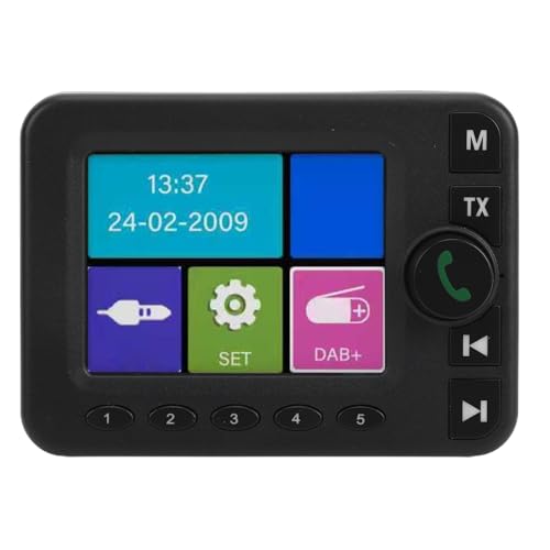 Radio Digital DAB para Coche Chiyyak con Pantalla de 2,8 Pulgadas para Viajes en Familia