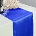 LinenTablecloth 14 x 108-Inch Satin Table Runner Royal Blue