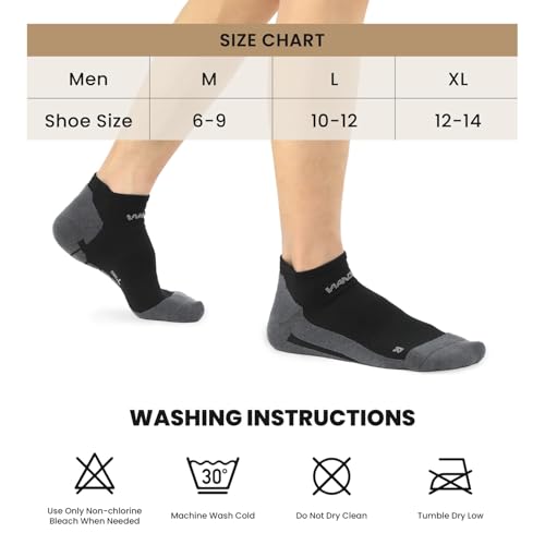 WANDER Mens Ankle Socks Athletic Compression Breathable Low Cut Running Socks With Arch Support 7 Pairs2