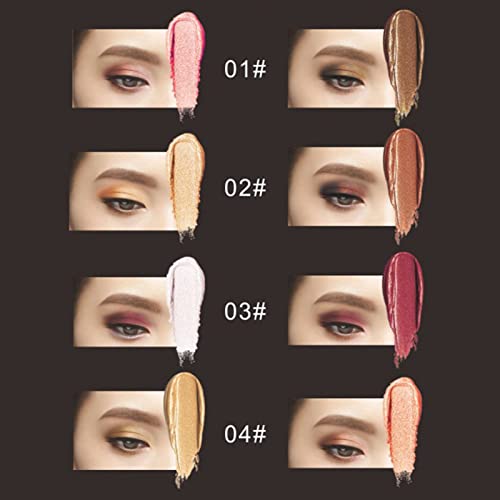 Mingzhe Lápis de sombra em bastão de duas cores para maquiagem dos olhos