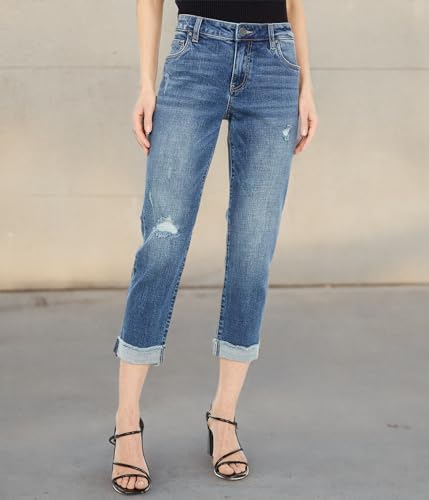 KUT from the Kloth Amy Crop Straight Leg Jeans2