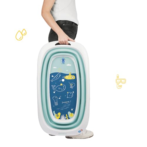 Baignoire bébé pliable compacte idéale pour petites salles de bain