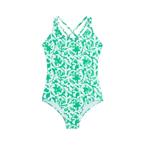 Image of Kanu Surf Girls' Reese UPF 50 Beach Sport Criss-Cross One Piece Swimsuit
