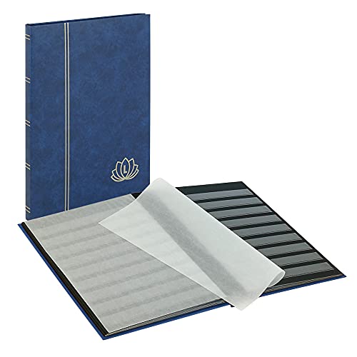 Classeur pour timbres LINDNER LOTOS album de rangement bleu 16 pages