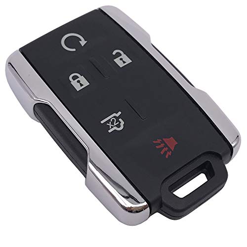 Coque de clé Chevrolet Tahoe argentée haute finition pour 5 boutons