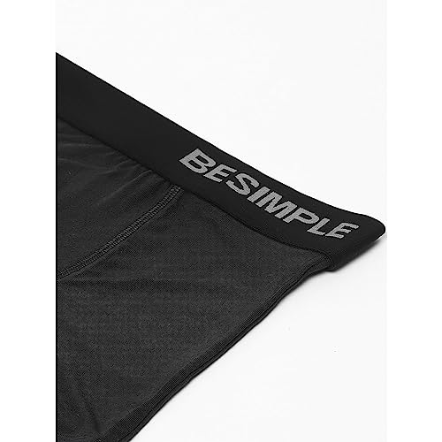Image of BESIMPLE Men's Regular Fit Cotton Pack of 2 Without Printed Trunk | Anti-Bacterial and Microfibre Waistband | Underwear for Men Ultrasoft Waistband Stretchy Fabric
