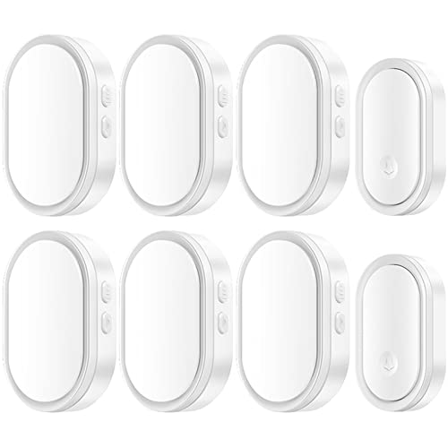 TONONE Bem-vindo campainha sem fio impermeável 300M controle remoto 2 botões 6 receptor luz LED inte