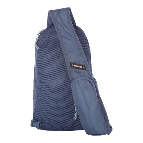 Image of Eddie Bauer Stowaway Packable Sling Bag | Travel | Outdoor | Lightweight | Compact | Ripstop Nylon, Tile Blue-10L