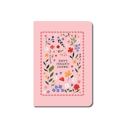 Image of FACTOR NOTES A6 Notebook (Happy Thoughts) | Ruled, 160 Pages, 90 GSM Thick Paper | Cute Aesthetic Notebook for Women