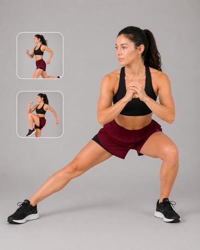 Image of Oysters Women's 2 in 1 Running Skirt Shorts Quick Dry Gym Athletic Workout Shorts for Women