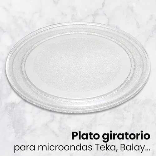 Miniatura 2 de Recambio De Plato Giratorio Universal Para Microondas Compatible Con Teka, Balay, Lg Diámetro Exterior Ø 245mm Y Diámetro Interior Ø 180mm Vidrio Resistente