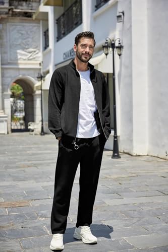 Mens 2 Piece Sweatsuits for Men Full Zip Casual Track Suits Athletic Jogging Suit Sets Sport Sweat Suit2