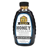 Pure Raw Unfiltered Buckwheat Honey, 32 oz - Premium Dark American Buckwheat Honey by Weeks Honey Farm | Bold Molasses Flavor