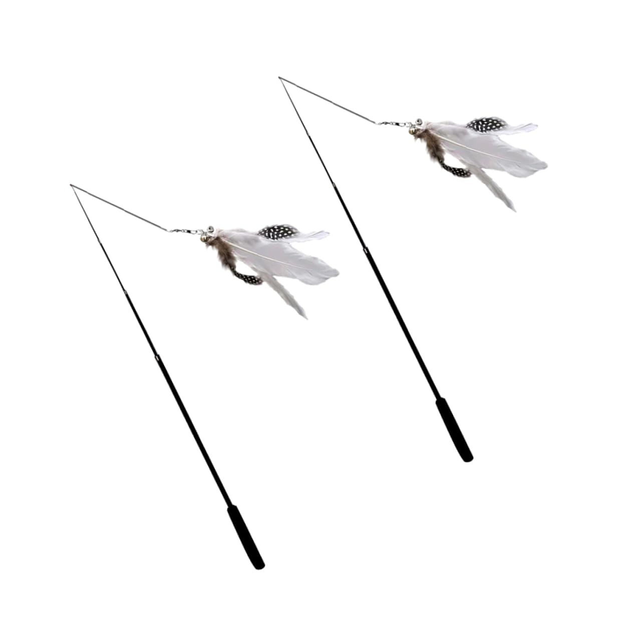 DOITOOL 8piezas Varita Interactiva para Gatos De Coloridas Juguete Telescópico para Estimulación y Diversión De Mascotas