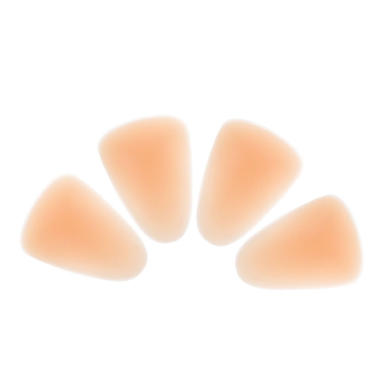 Ginocchiere in Silicone 4 Pezzi Beige Elevata Elasticità e Vestibilità Aderente per Protezione del Ginocchio Durante Skating e Sci per Principianti e Professionisti
