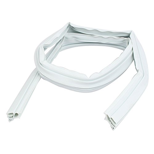 Aexit 3.3Ft x Civil equipment hardware accessories 20mm x 23mm Silica Gel Refrigerator Door Gasket White Model:63as589qo751