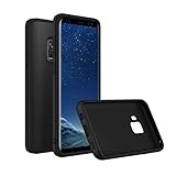 RhinoShield Case for Galaxy S9 [SolidSuit] | Shock Absorbent Slim Design Protective Cover - Compatible w/Wireless Charging [3.5M / 11ft Drop Protection] - Classic Black