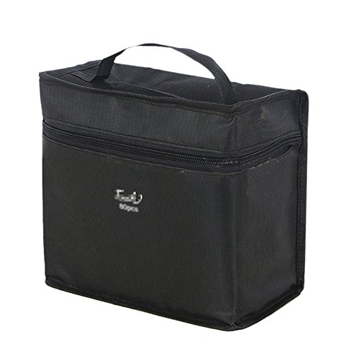 ZUMUii Butterme Marqueurs Cas fourre-Tout Sac Organisateur Sac à Main Art Croquis Double marqueur Porte-Sacoche pour Les Filles Adultes pour Voyage de Bureau de l'école d'art, détenir 80 Stylos