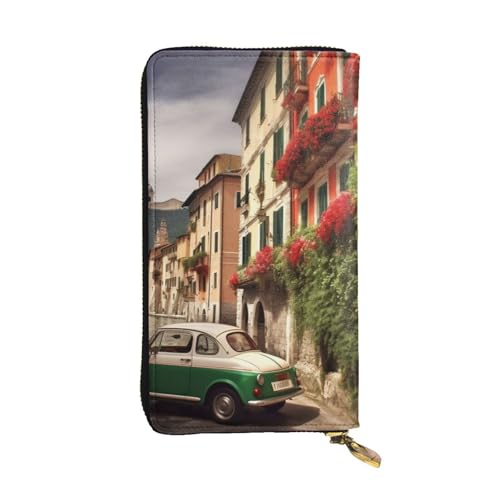 beautiful Italy Wallet for Men Women Long Purse Leather Clutch Large Business Handbag Travel Phone Holder Credit Card Holder Money Case with Zipper Leather Wallets Gift
