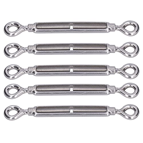 5PCS Ajustable Tensor Ojo a Ojo, Hardware para Vela de Sombra de Acero Inoxidable 304 (M6) miniatura 6