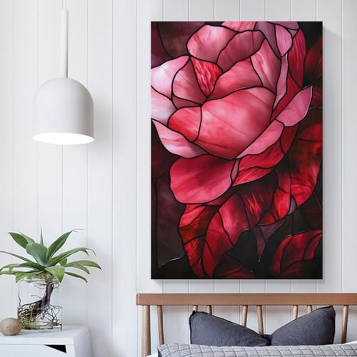 Affiches vitraux roses 60x90cm pour raviver vos murs blancs
