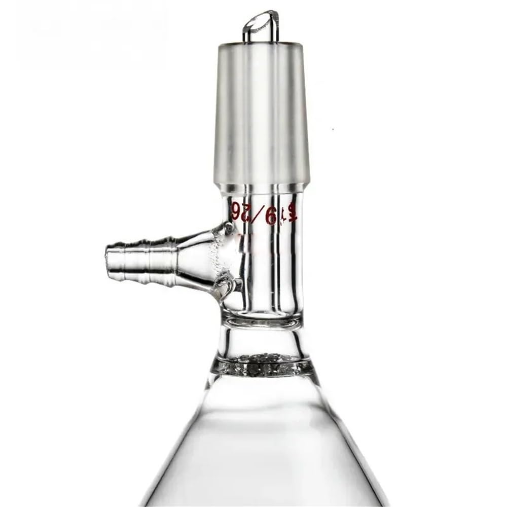Vetreria da laboratorio 1 pz. Diametro 60 mm - 150 mm Imbuto di aspirazione in vetro borosilicato con foro for filtro Giunto standard 19#24#(120mm joint 24)