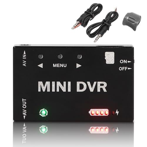 Mini FPV DVR Recorder,Video Capture Module with Built-in Battery & 32GB TF Card Support, NTSC PAL Switchable for FPV Drone RC Model Racing Car