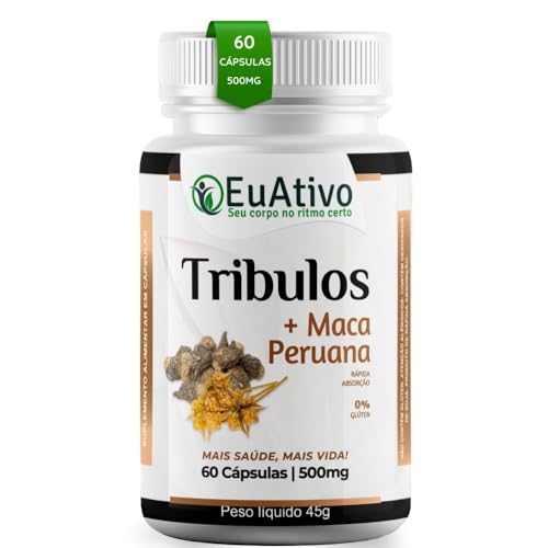 Suplemento Energético Tribulus High Performance 500mg 60 Cápsulas EuAtivo (01)