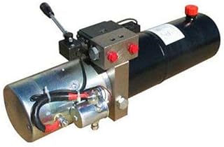 Maxim Hydraulic Power Unit (12V DC, Double Acting): 3 QT. Steel Tank, 1.3 GPM Flow, 2500 PSI, Solenoid Operated, 1/4