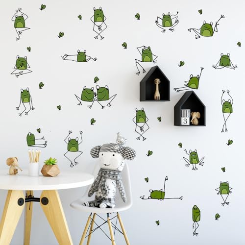 Vinilo Decorativo de Rana Divertida para Pared