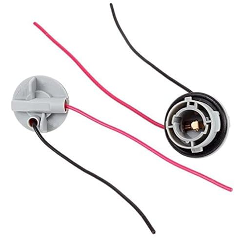 WLngtv 2 Pcs Plastic Bulb Socket Lamp Extension Holder Connector,LED 1156 Bulb Socket Holder, Waterproof Car Turn Signal Tail Stop Rear Brake Light Base Automotive Replacement Electrical Accessories