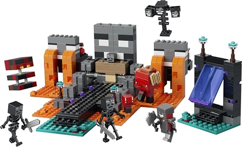 Image of LEGO Minecraft Wither Battle Pretend Play Gamer Gift - Building Set with Toy Crafting Table -21590