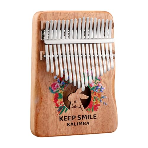 Kalimba - Piano de pulgar de 21 teclas/17 teclas, instrumento musical portátil para principiantes, regalos de música para amantes de la música (conejo, pequeño)