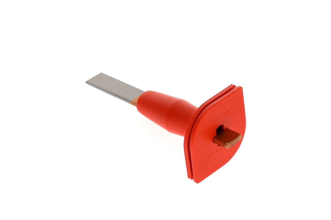 GEDORE Dłuto, dłuto łupujące z osłoną dłoni, kąt końcówki 60°, ostrze 26 mm szerokości, 240 mm długości, stal hartowana, 104 HS