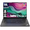 Lenovo ThinkPad E16 Gen 2, pantalla WUXGA de 16 pulgadas, Intel Ultra 5-125U, 16 GB DDR5 RAM, 512 GB NVMe, huella digital, KB retroiluminado, WiFi 6E + BT, RJ-45, cámara web FHD, W11P, portátil de
