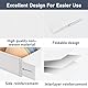 DIMJ Schubladen Organizer Schrank Organizer - 8er Set Unterwäsche Organizer, 30 x 15 x 9 cm Ordnungssystem für Pax Organizer, Kinderkleidung, Socken, Wickelutensilien, Weiß