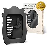 Higrómetro Fraile del Tiempo – Higrómetro de Cabello Monje del Tiempo, indicador tradicional del clima y la humedad – Fabricado en España (Catalán Negro)