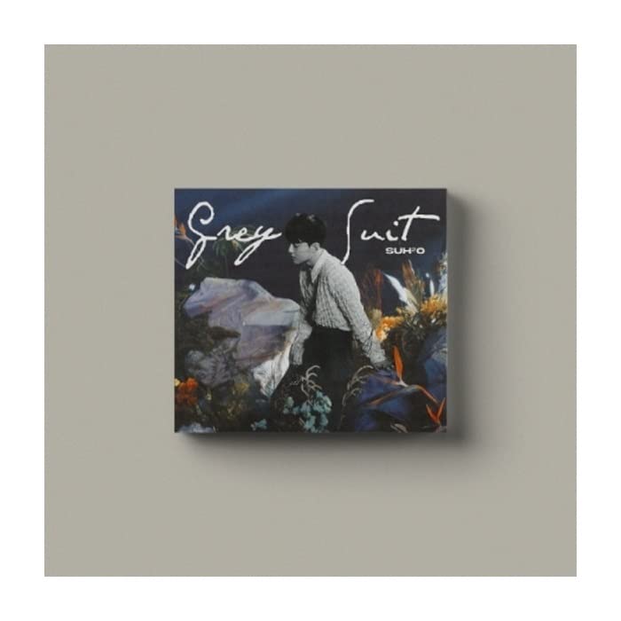 EXO Suho Grey Suit 2nd Mini Album Time Version 28p PhotoBook+1p Folding Poster On Pack+1p PhotoCard+Tracking Sealed SH2O