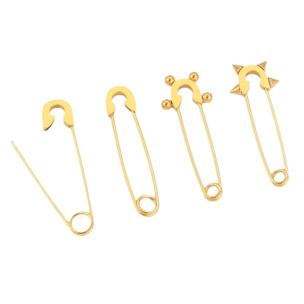Alfiler De Seguridad Grande De 38 Mm Y 30 Piezas, Broche Simple De Acero Inoxidable, Alfiler De Insignia De Ropa Y Equipaje Hecho A Mano, Utilizado para Accesorios De Joyería De Bricolaje