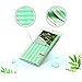 NOPIGO Premium Nylon Exfoliating Washcloth/Korean Loofah Puff Large Back Scrubber, Beauty Bath Sponges for Shower (Stripe-Mint)