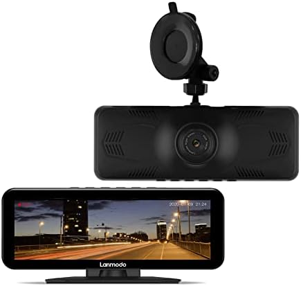 LANMODO Vast Pro Dash Cam with Full Color Super Night Vision max 984ft, 1080P Car Driving Recorder, WDR/HDR, Sony Sensor, 8” Large Screen, Loop Recording, 24hr Parking Monitor, G-Sensor, Support 128G